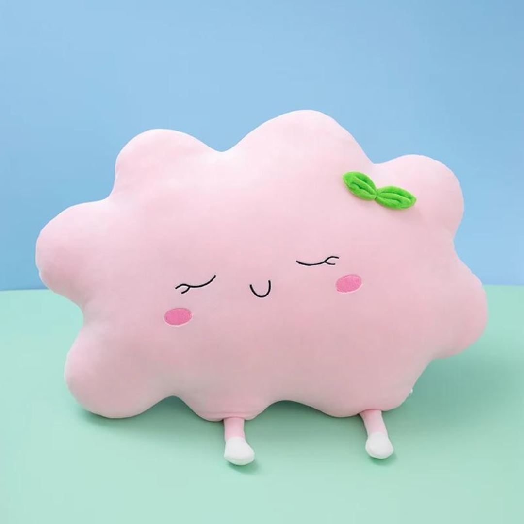 Almofada de Algodão Nuvem Feliz Cama - 0012 Conceito Kids Rosa 