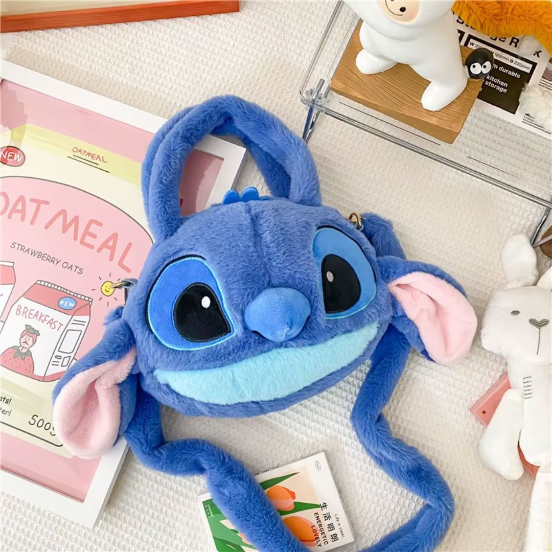 Bolsa Tiracolo em Pelúcia Stitch Kids 