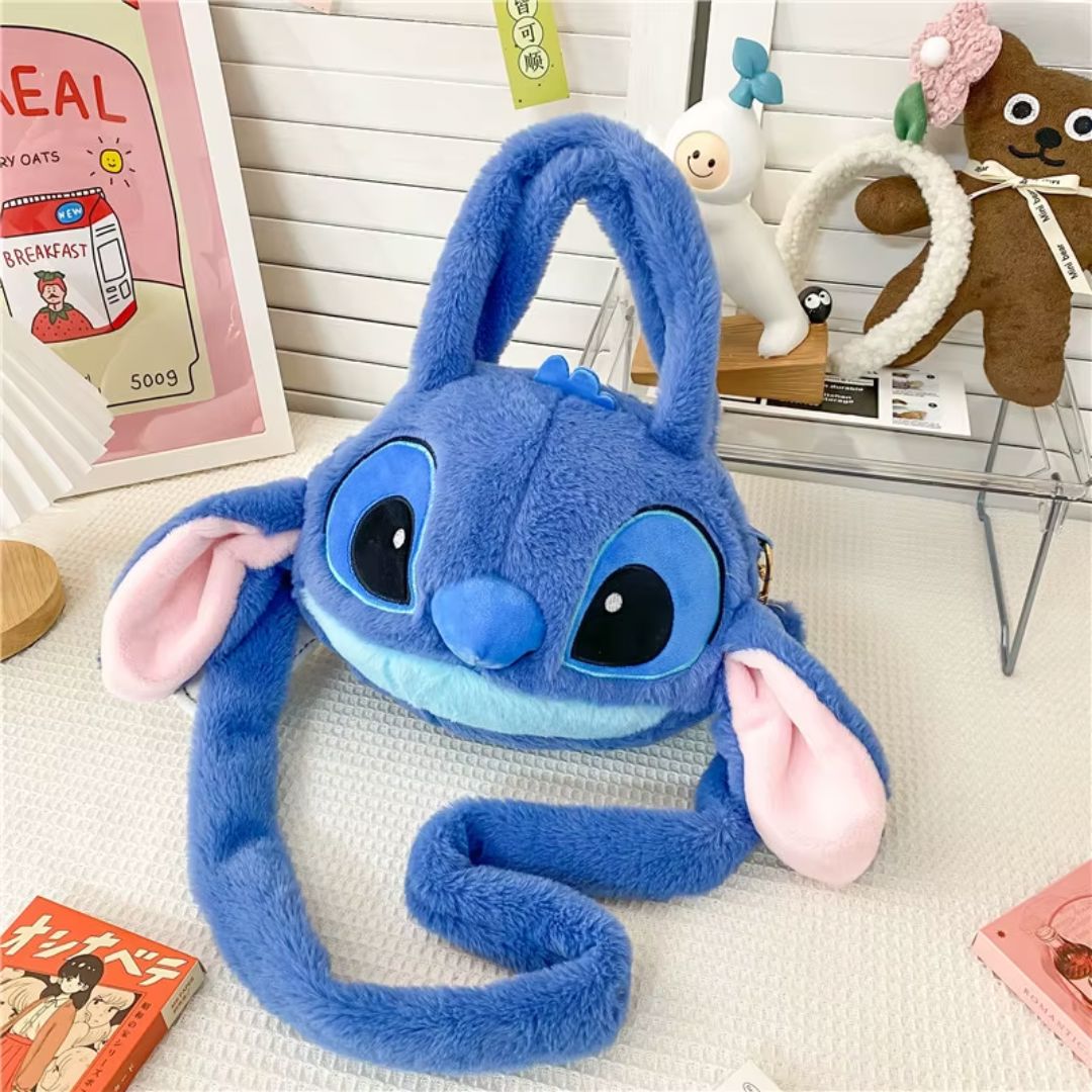 Bolsa Tiracolo em Pelúcia Stitch Kids 