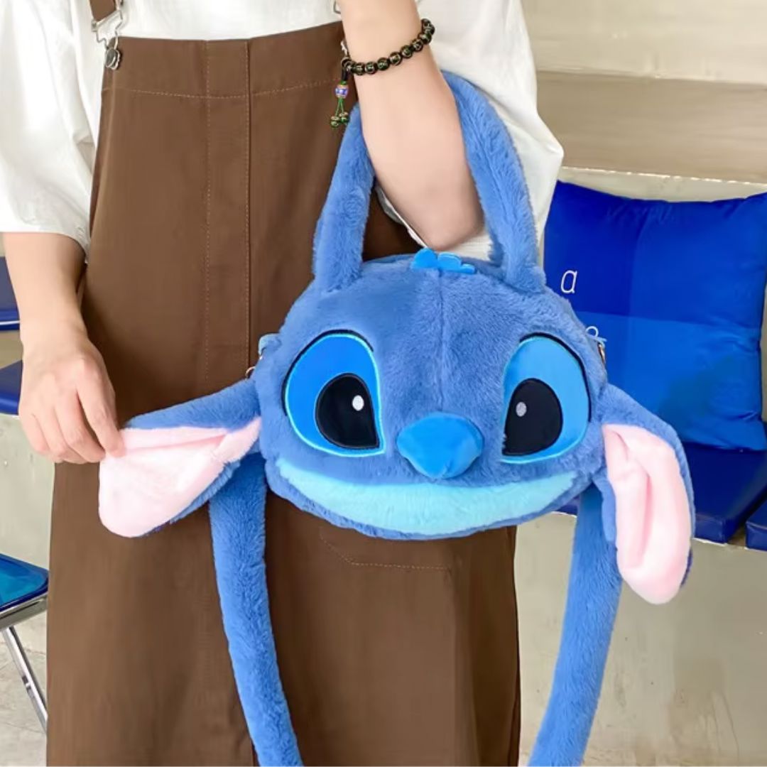 Bolsa Tiracolo em Pelúcia Stitch Kids 