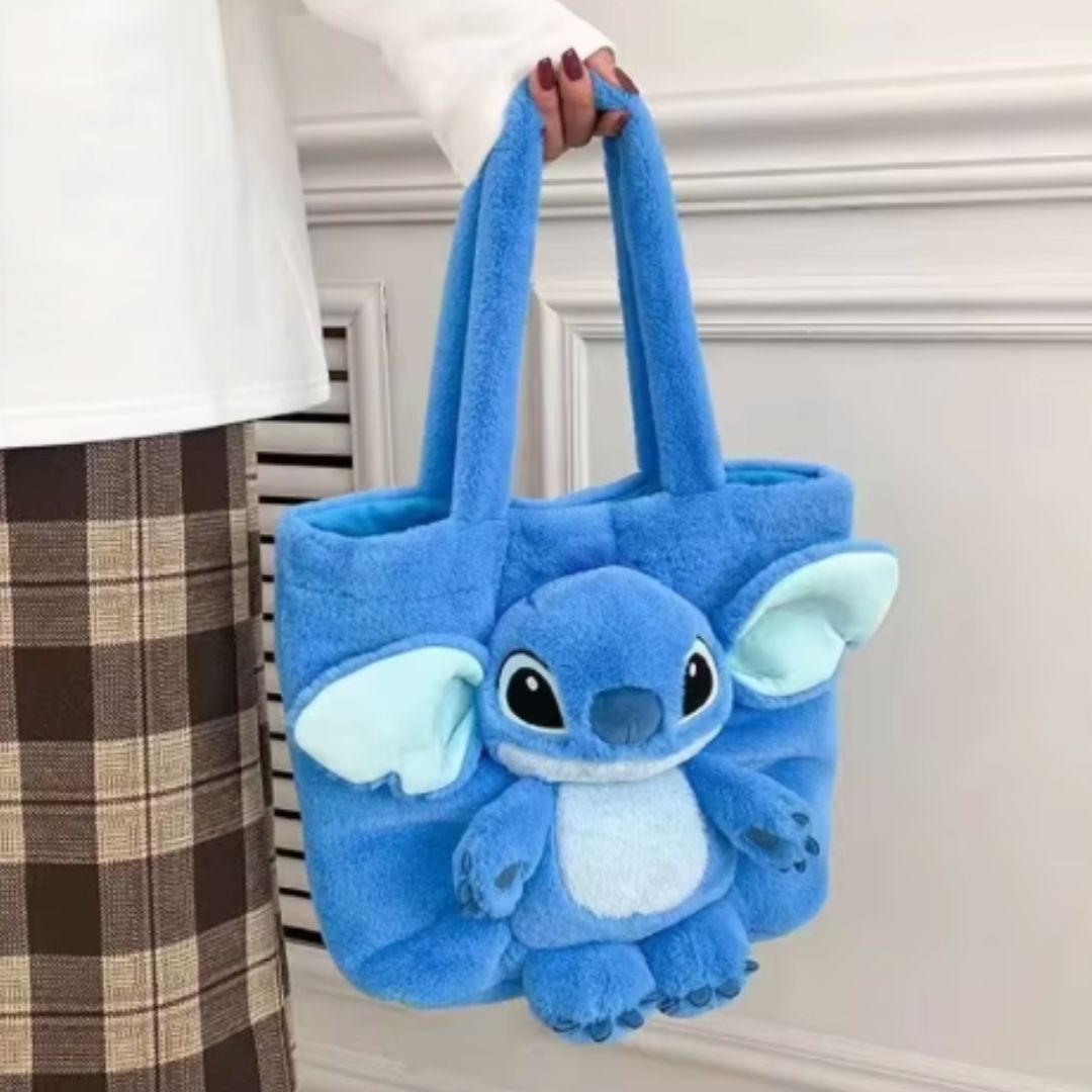 Bucket Bag em Pelúcia Plush Stitch Kids 