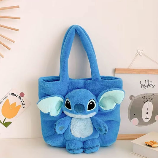 Bucket Bag em Pelúcia Plush Stitch Kids 