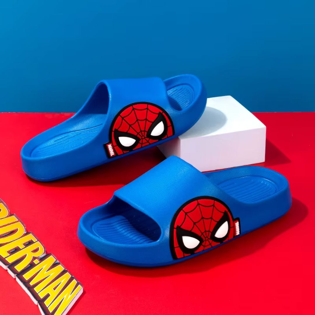 Chinelo Slide Homem-Aranha - Leve e Antiderrapante Conceito Kids Azul 25 (17cm) 