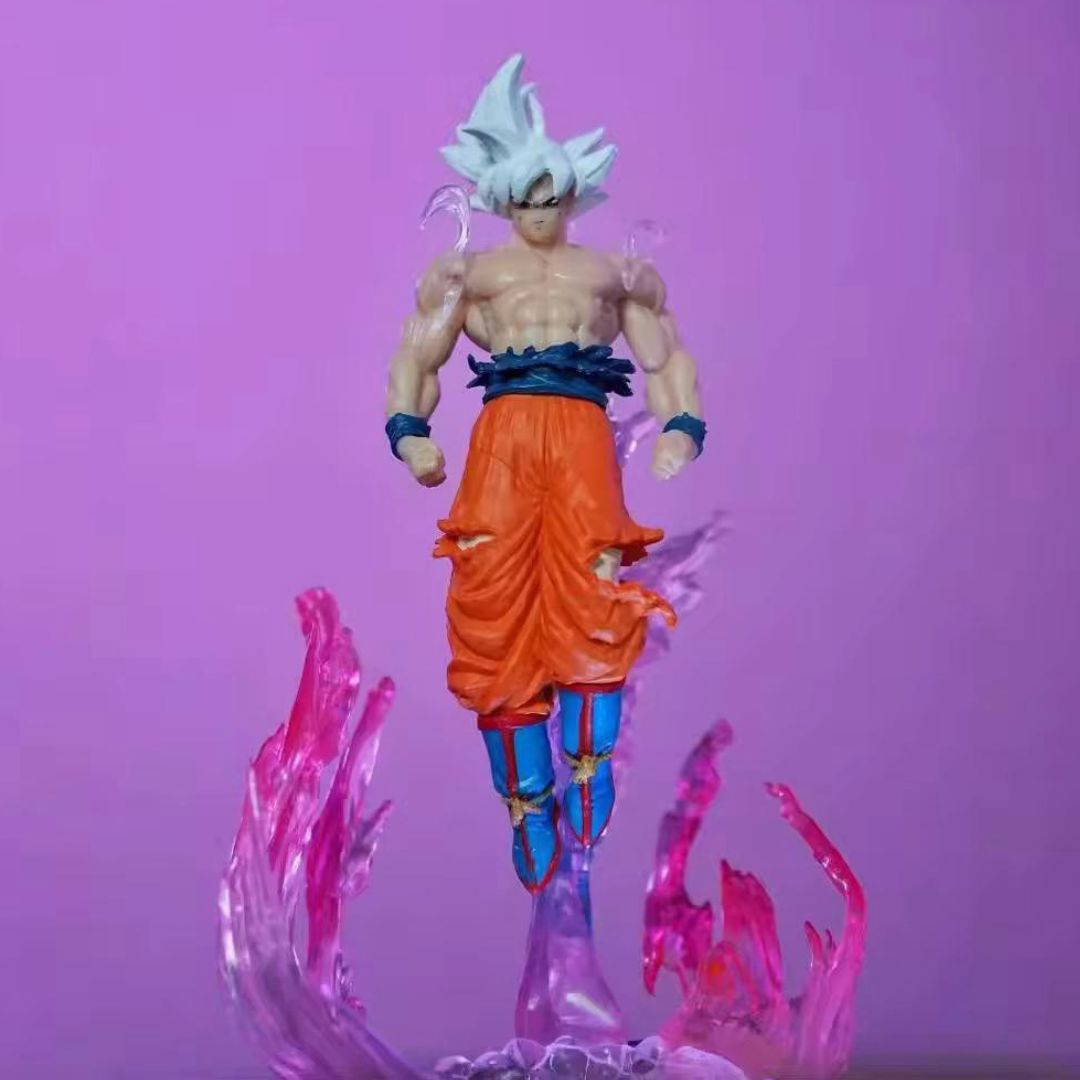 Escultura e Luminária Decorativa Goku Instinto Superior em LED Conceito Kids 