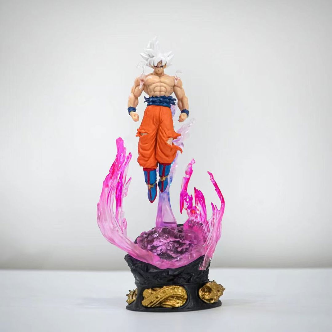 Escultura e Luminária Decorativa Goku Instinto Superior em LED Conceito Kids 