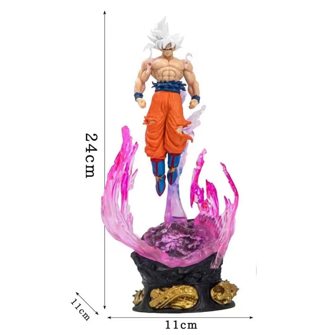 Escultura e Luminária Decorativa Goku Instinto Superior em LED Conceito Kids 