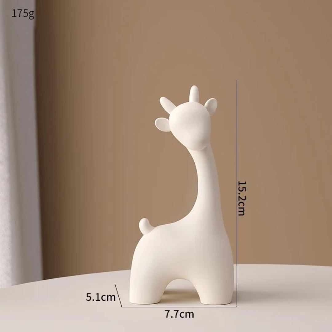 Escultura Girafinha (2 Peças) Conceito 15cm 
