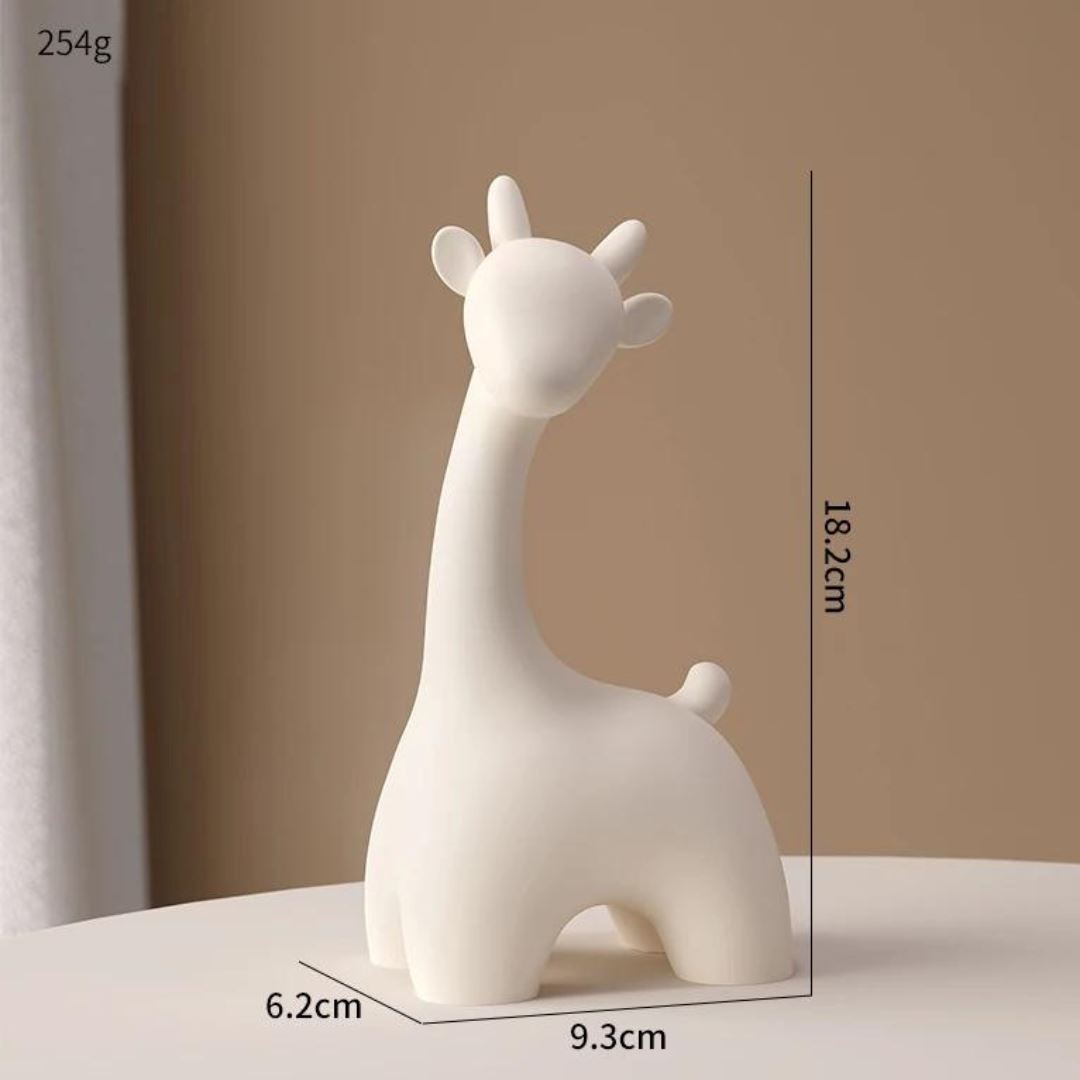 Escultura Girafinha (2 Peças) Conceito 18cm 