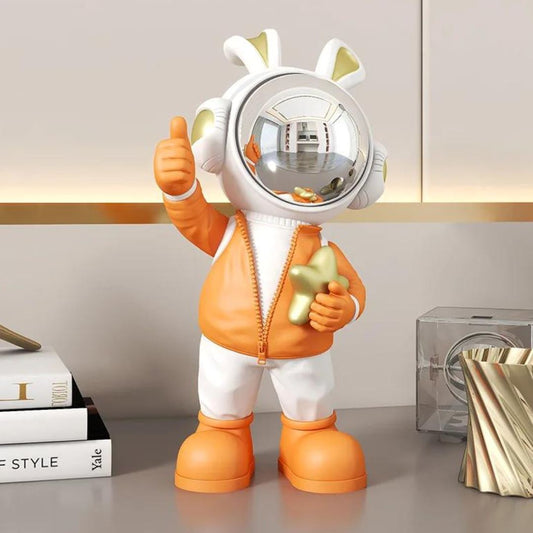 Escultura Moderna Astronauta Conceito 