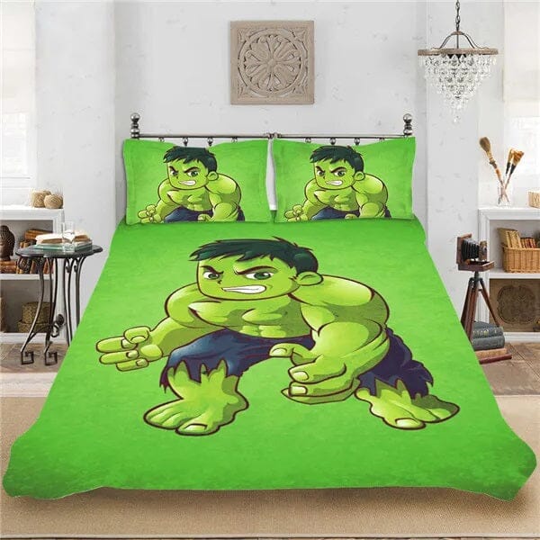 Jogo de Cama Hulk (2 Peças) Cama - 0009 Conceito 1 