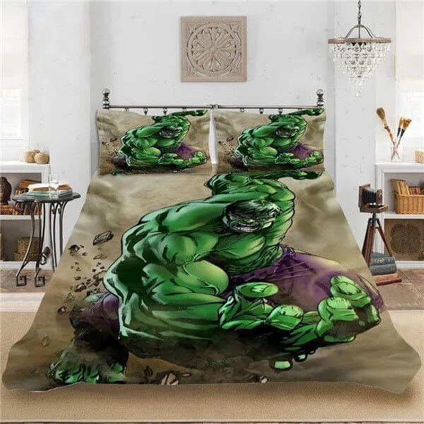 Jogo de Cama Hulk (2 Peças) Cama - 0009 Conceito 2 