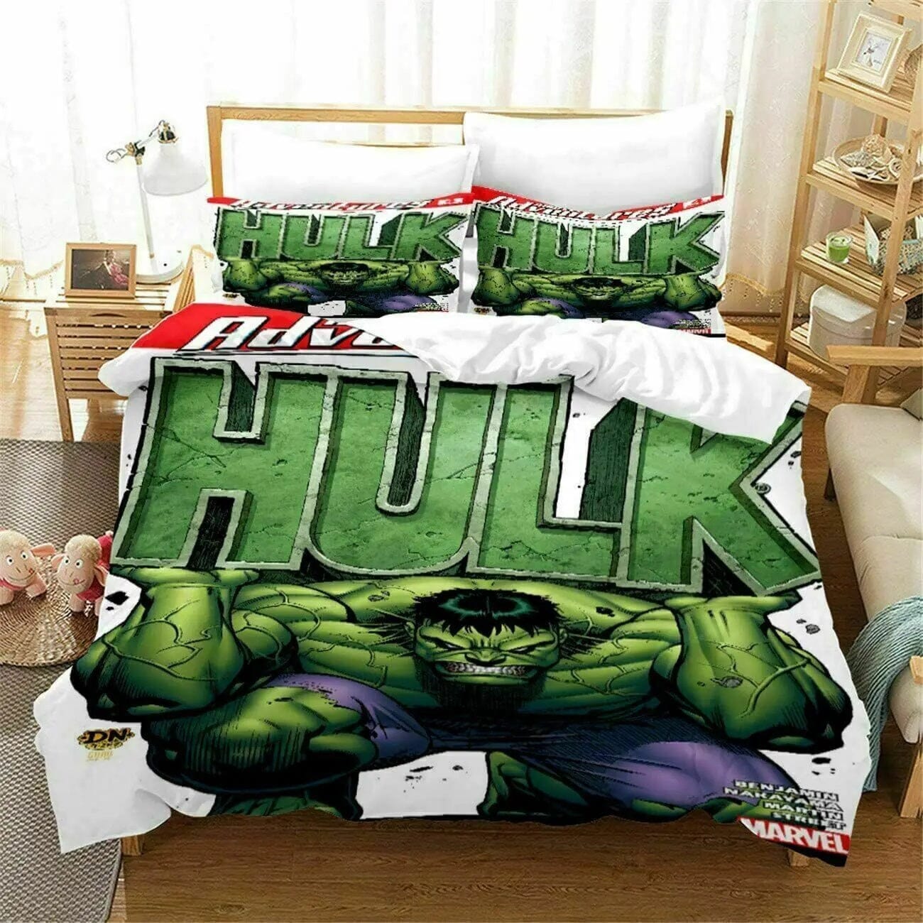 Jogo de Cama Hulk (2 Peças) Cama - 0009 Conceito 3 