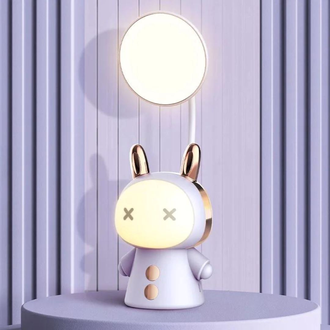 Luminária Abajur de Mesa Bichinhos Abajur - 0001 Conceito Kids Roxo 