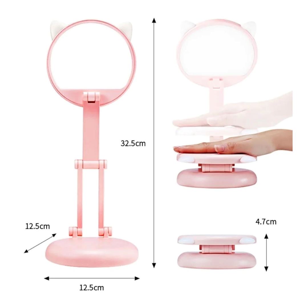 Luminária Abajur de Mesa Gatinho Abajur - 0008 Conceito Kids 