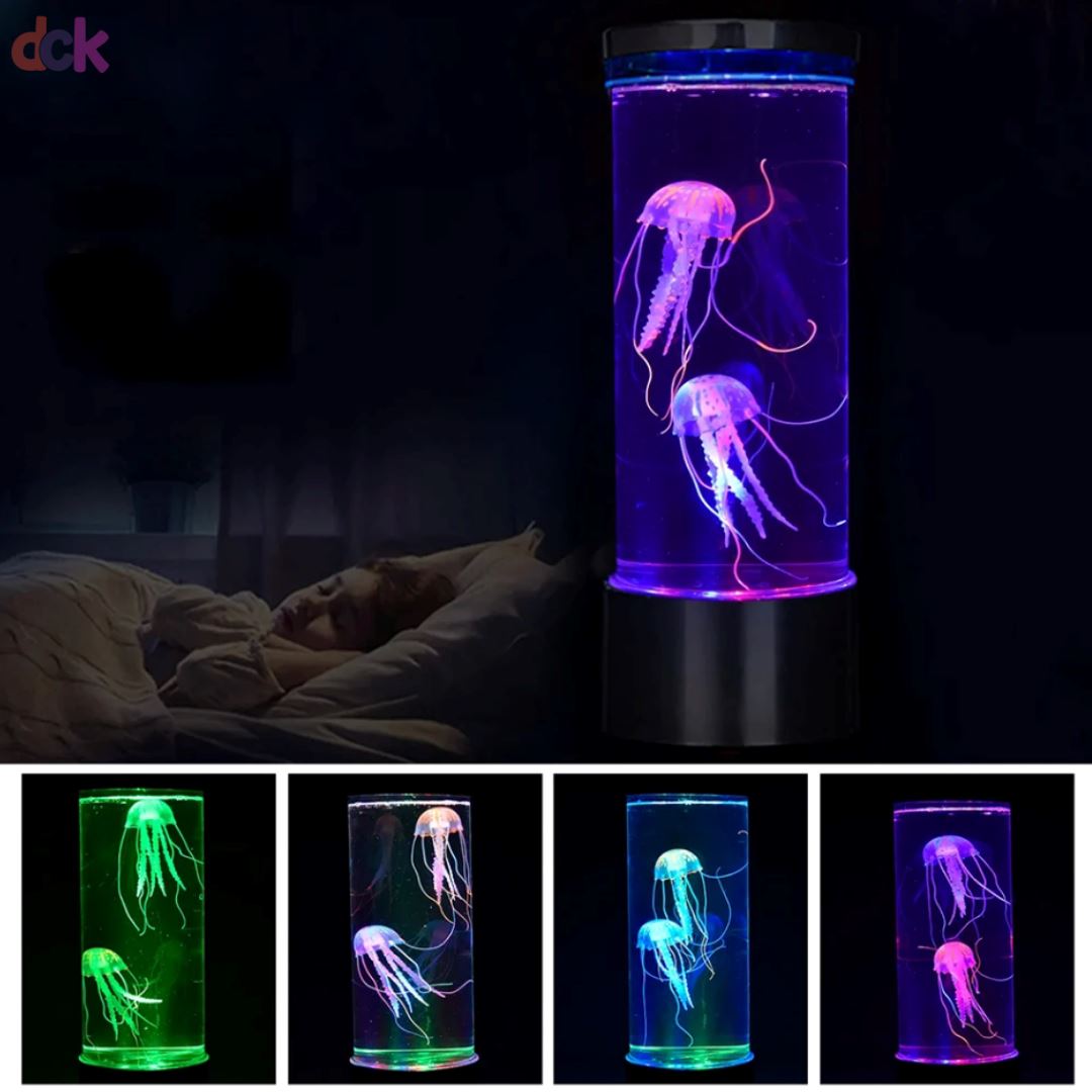 Luminária Abajur Touch Aquário Água Viva Decorativo - 0005 Conceito Kids 