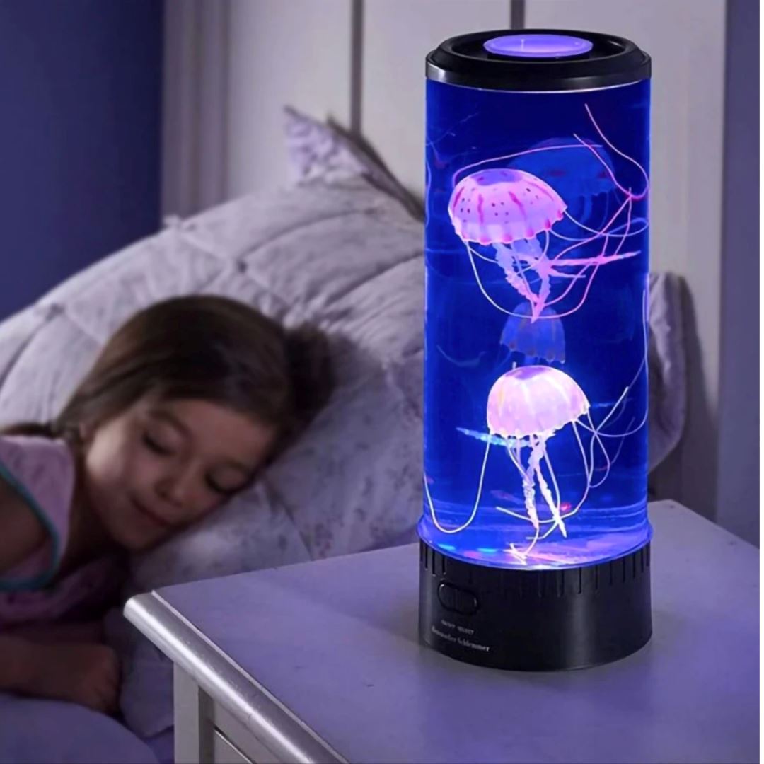 Luminária Abajur Touch Aquário Água Viva Decorativo - 0005 Conceito Kids 