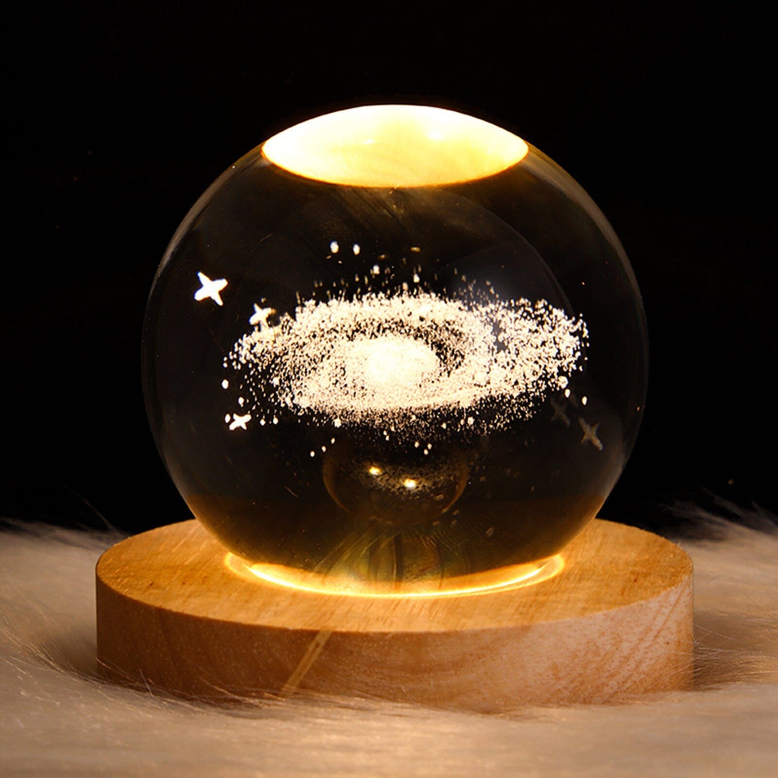 Luminária Bola de Cristal - Decorativa em Led Decorativo - 0007 Conceito Kids Nebulosa 