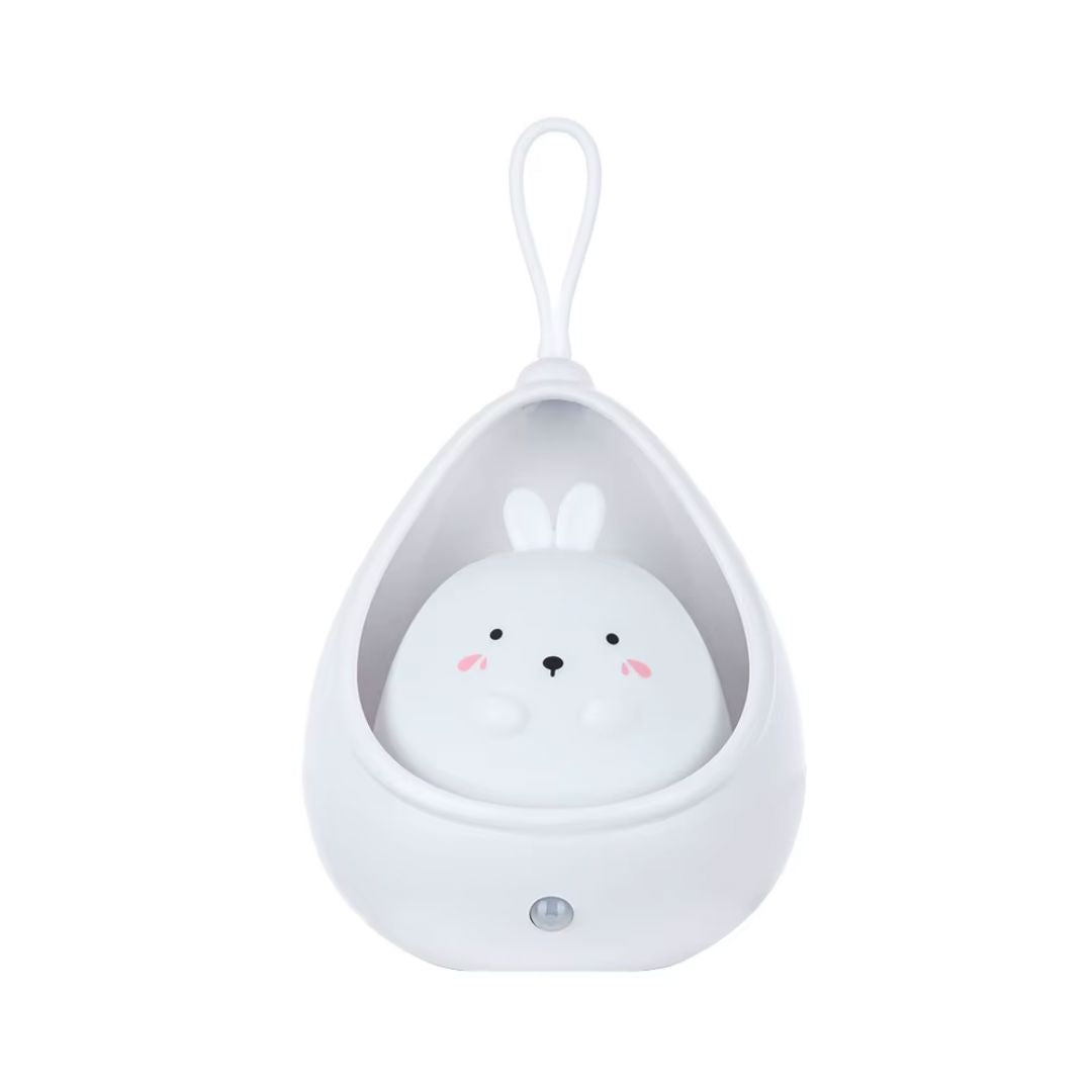 Luminária Sensorial Coelhinho USB Conceito Kids Branco 