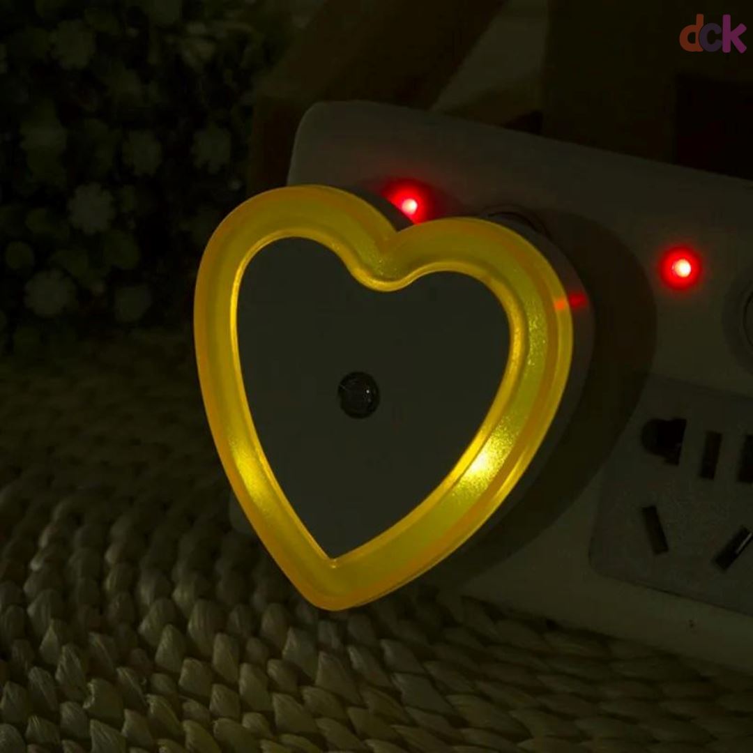 Luminária Sensorial Coração Led Sensorial - 0002 Conceito Kids Amarelo 01 Unidade 