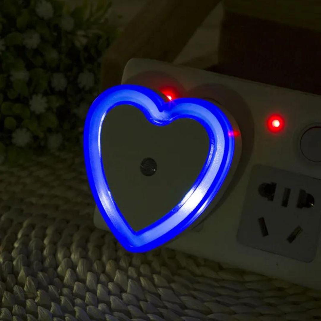 Luminária Sensorial Coração Led Sensorial - 0002 Conceito Kids Azul 01 Unidade 