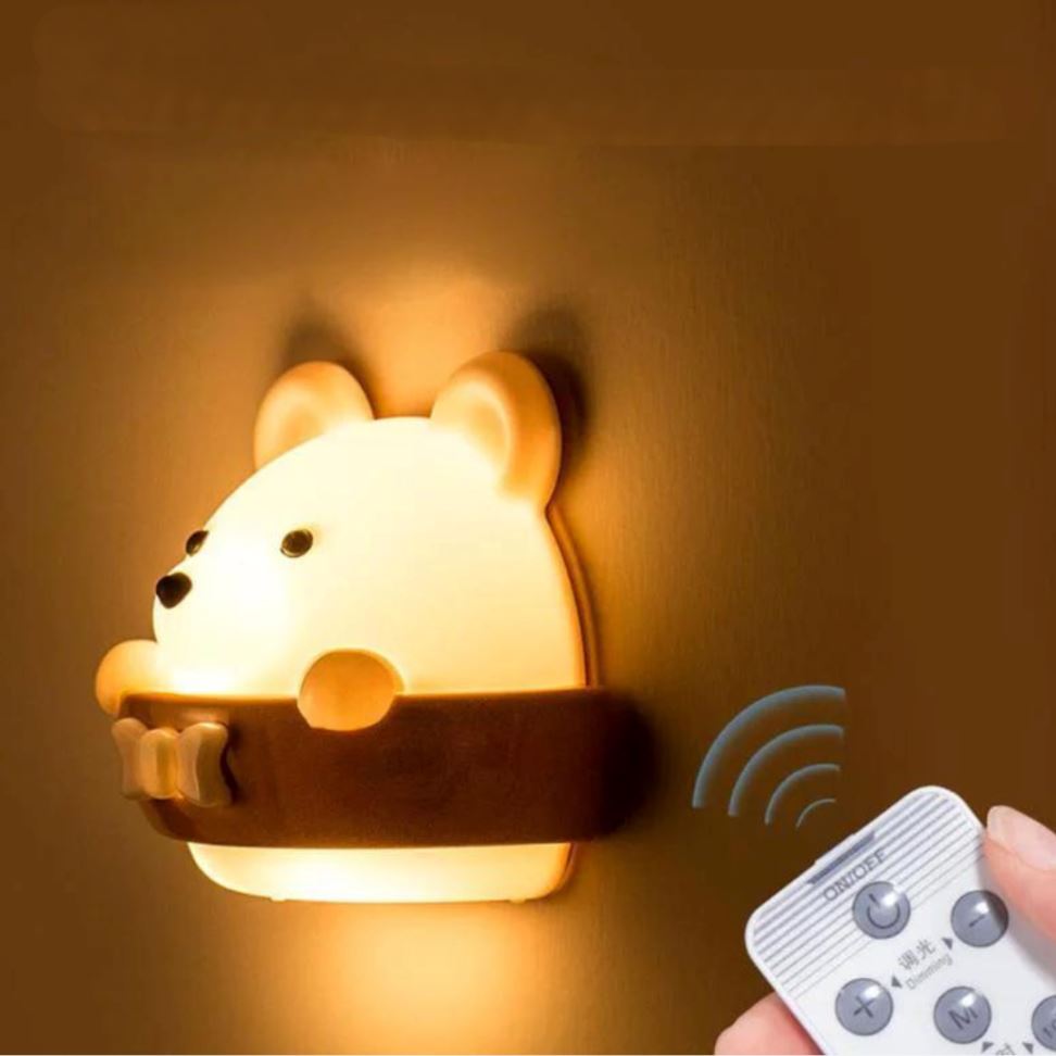 Luminária Sensorial Ursinho com Controle Remoto para Quarto Sensorial - 0006 Conceito Kids 01 Unidade 