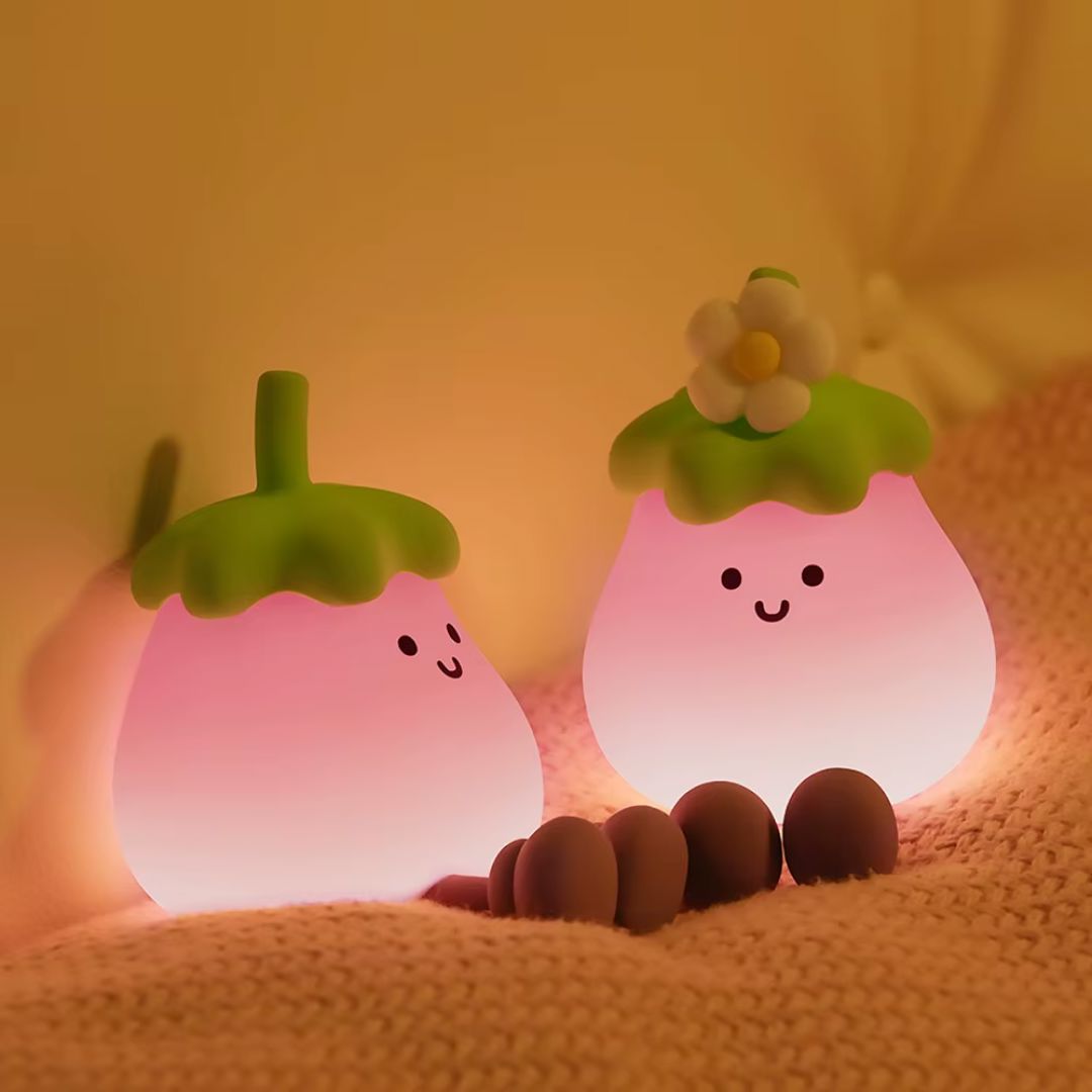 Luminária Touch em Silicone Berinjela Conceito Kids 