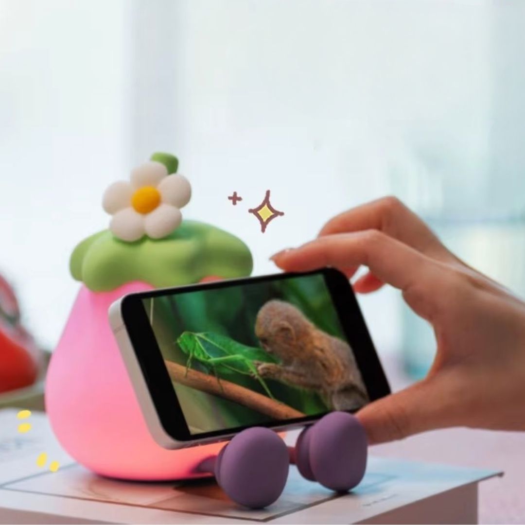 Luminária Touch em Silicone Berinjela Conceito Kids 
