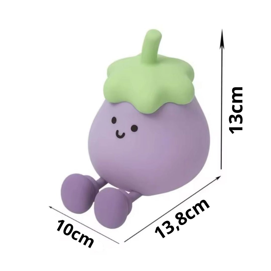 Luminária Touch em Silicone Berinjela Conceito Kids 