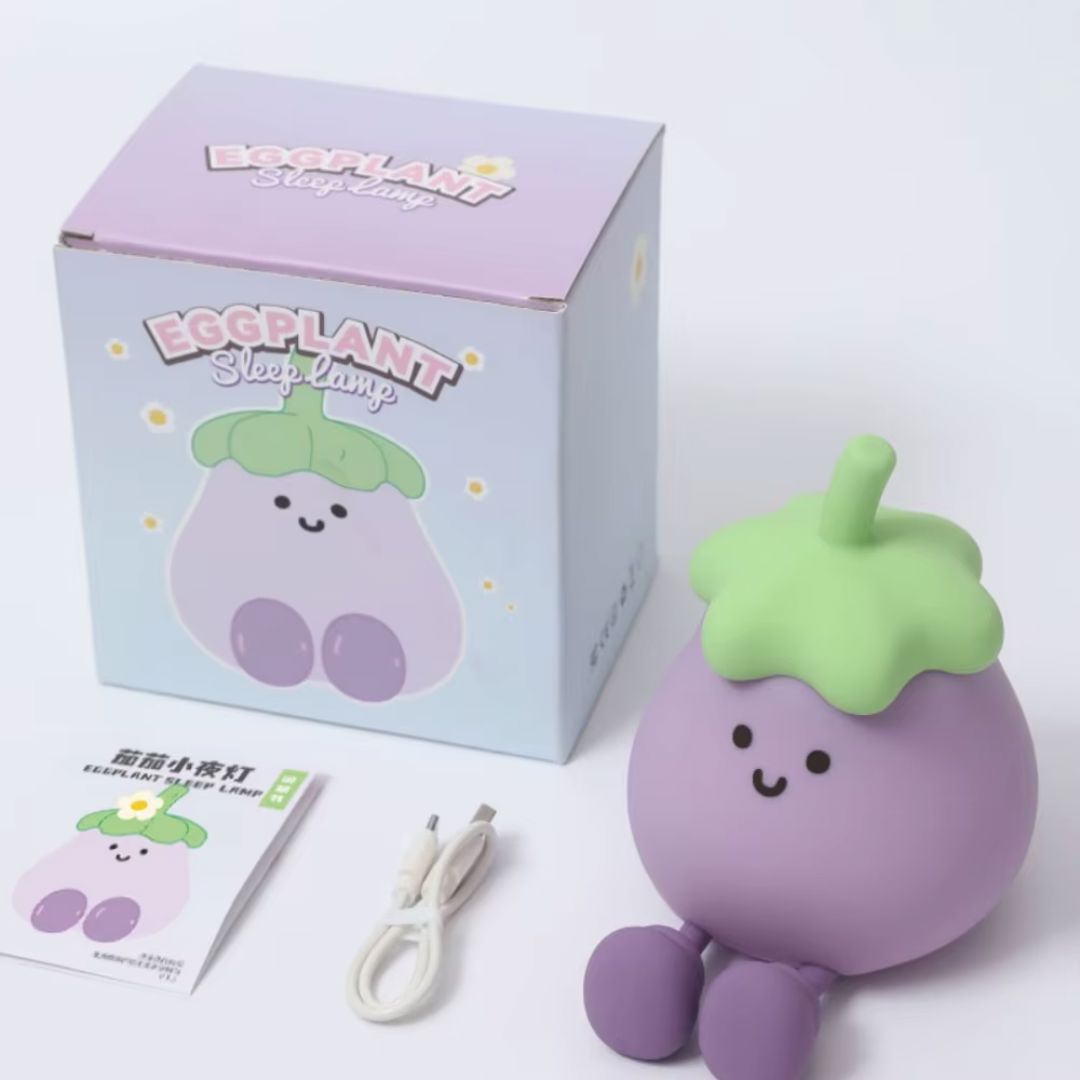 Luminária Touch em Silicone Berinjela Conceito Kids 