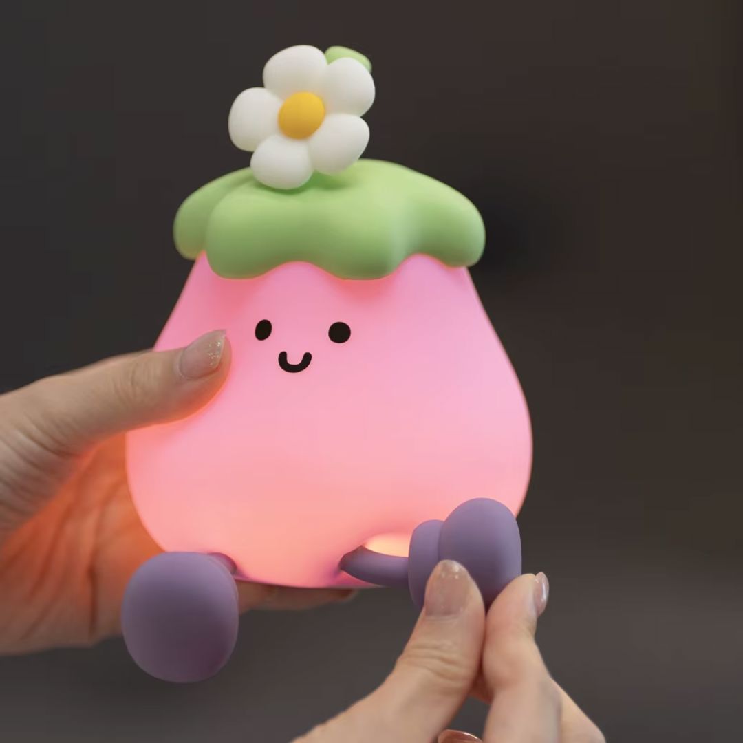 Luminária Touch em Silicone Berinjela Conceito Kids 