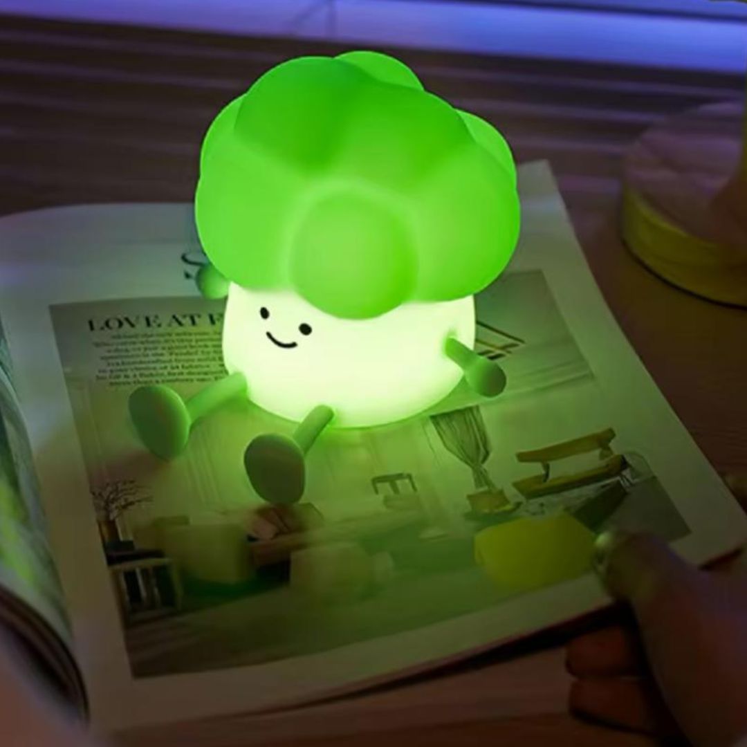 Luminária Touch em Silicone Brócolis Conceito Kids 