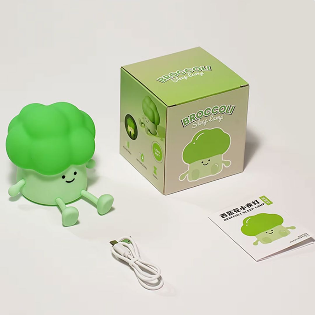 Luminária Touch em Silicone Brócolis Conceito Kids 