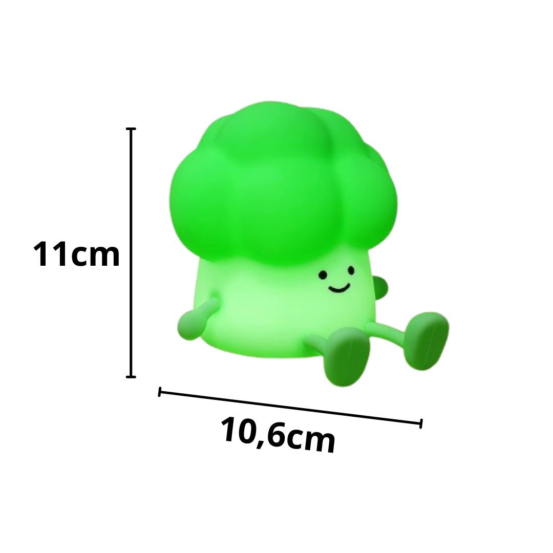 Luminária Touch em Silicone Brócolis Conceito Kids 