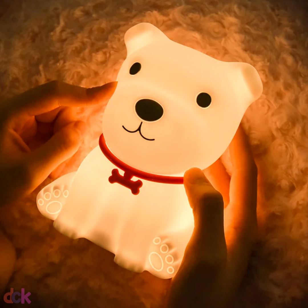 Luminária Touch em Silicone Cachorrinho Silicone - 0002 Conceito Kids 