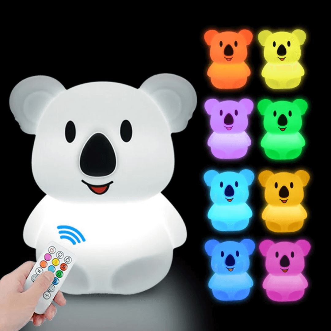 Luminária Touch em Silicone Coala com Controle Remoto Silicone - 0032 Conceito Kids 