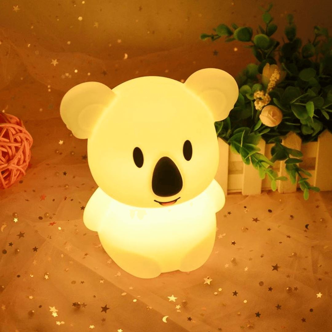 Luminária Touch em Silicone Coala com Controle Remoto Silicone - 0032 Conceito Kids 