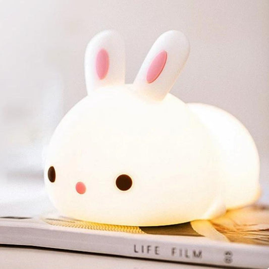 Luminária Touch em Silicone Coelhinho Fofo Silicone - 0026 Conceito Kids 