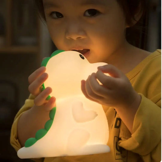 Luminária Touch em Silicone Dinossauro Silicone - 0007 Conceito Kids 