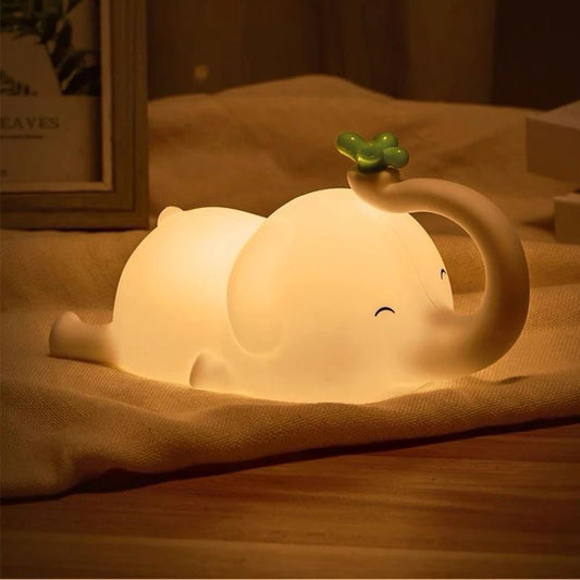 Luminária Touch em Silicone Elefante Silicone - 0009 Conceito Kids 