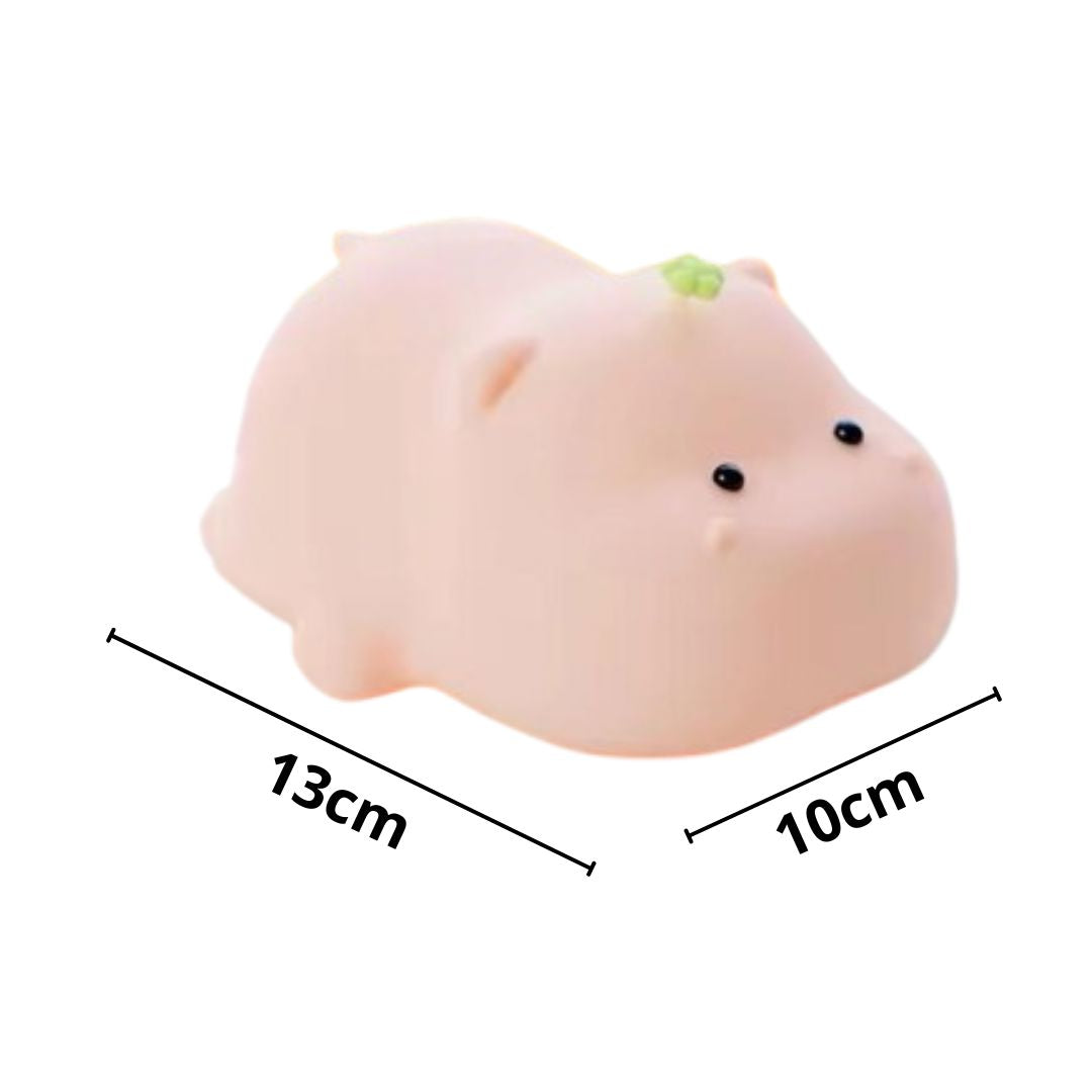 Luminária Touch em Silicone Hipopótamo Silicone - 0028 Conceito Kids 