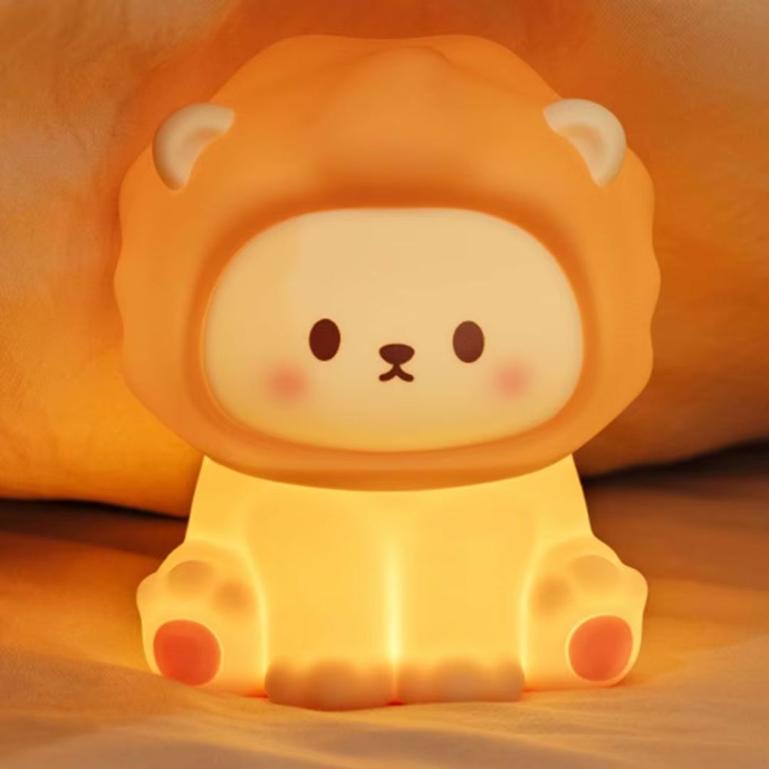 Luminária Touch em Silicone Leãozinho Conceito Kids 