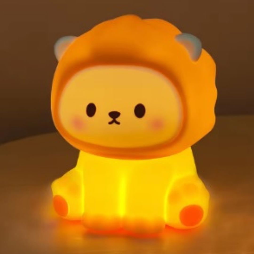 Luminária Touch em Silicone Leãozinho Conceito Kids 