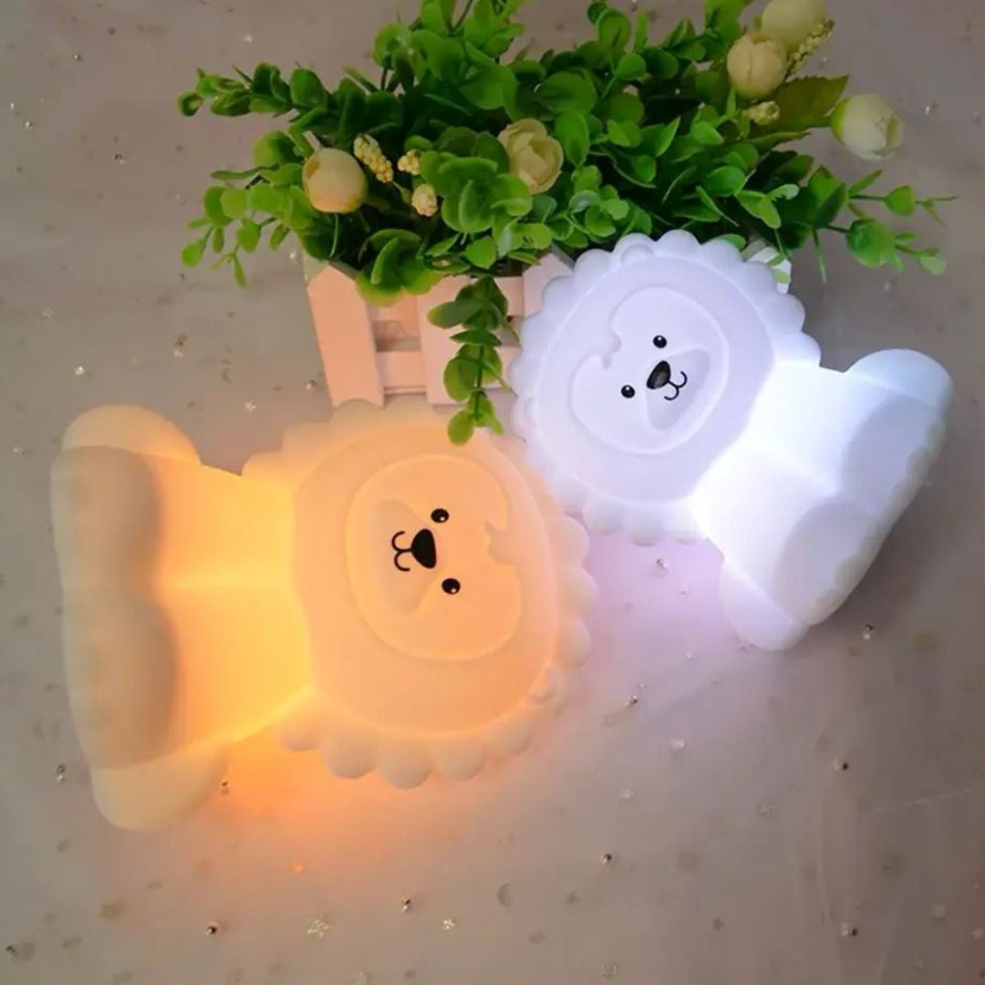 Luminária Touch em Silicone Leãozinho Conceito Kids 