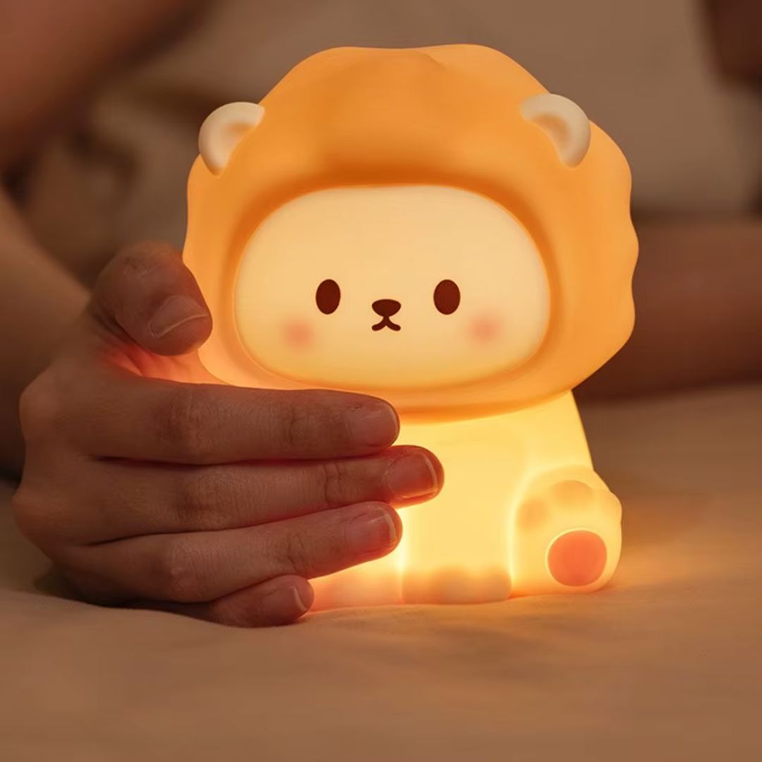 Luminária Touch em Silicone Leãozinho Conceito Kids 