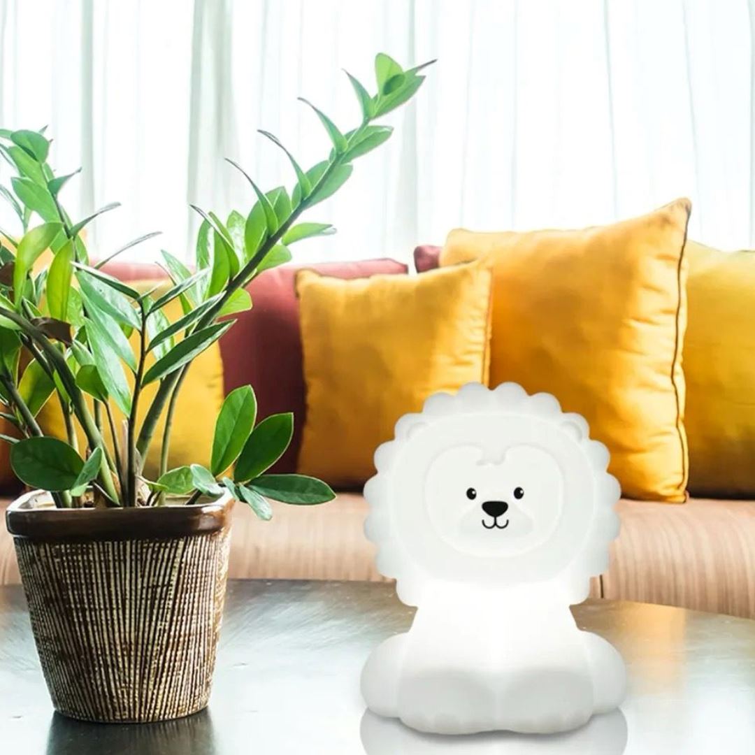 Luminária Touch em Silicone Leãozinho Conceito Kids 