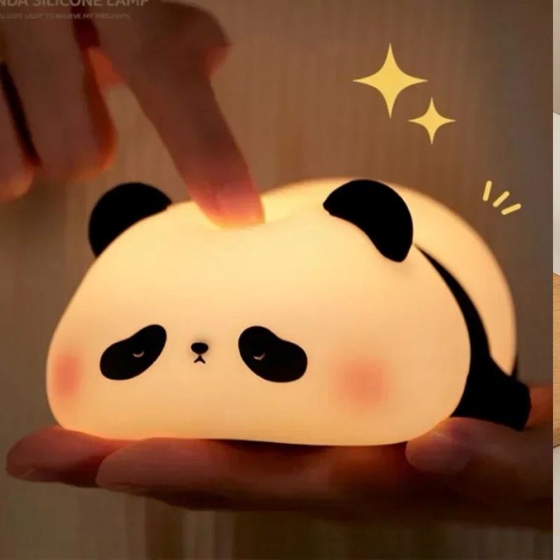 Luminária Touch em Silicone Panda Preguiçoso Silicone - 0016 Conceito Kids 