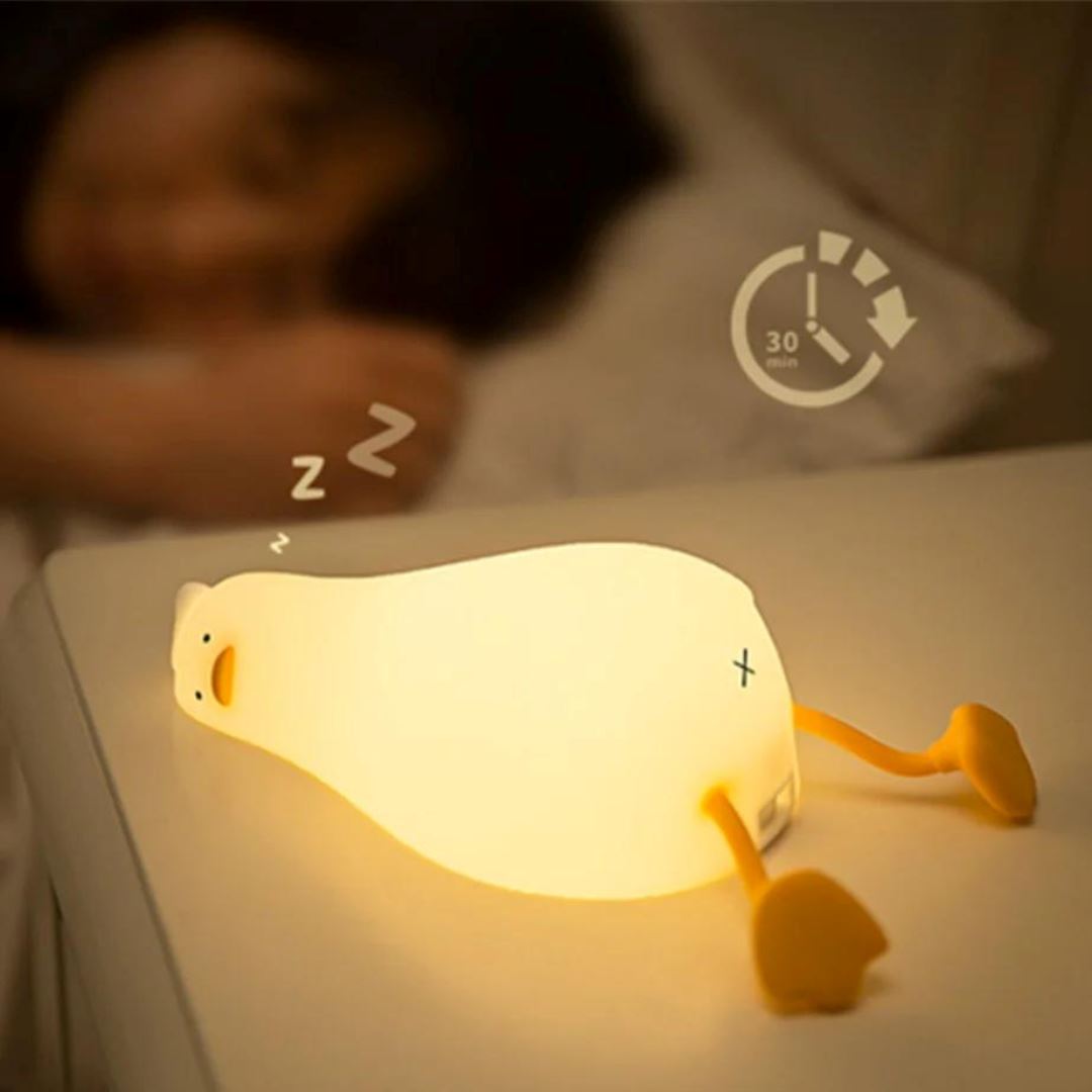 Luminária Touch em Silicone Patinho Preguiçoso Silicone - 0029 Conceito Kids 