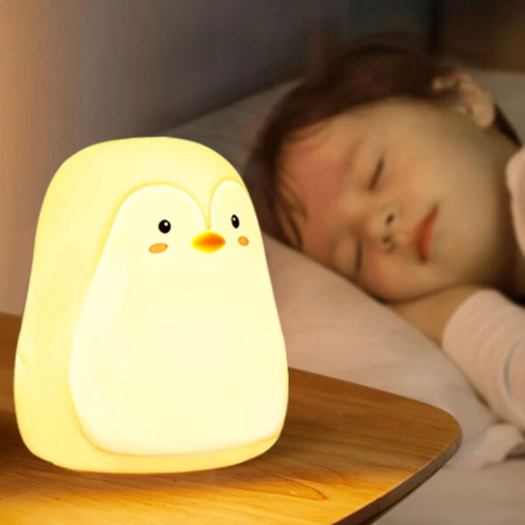Luminária Touch em Silicone Pinguim Silicone - 0018 Conceito Kids 