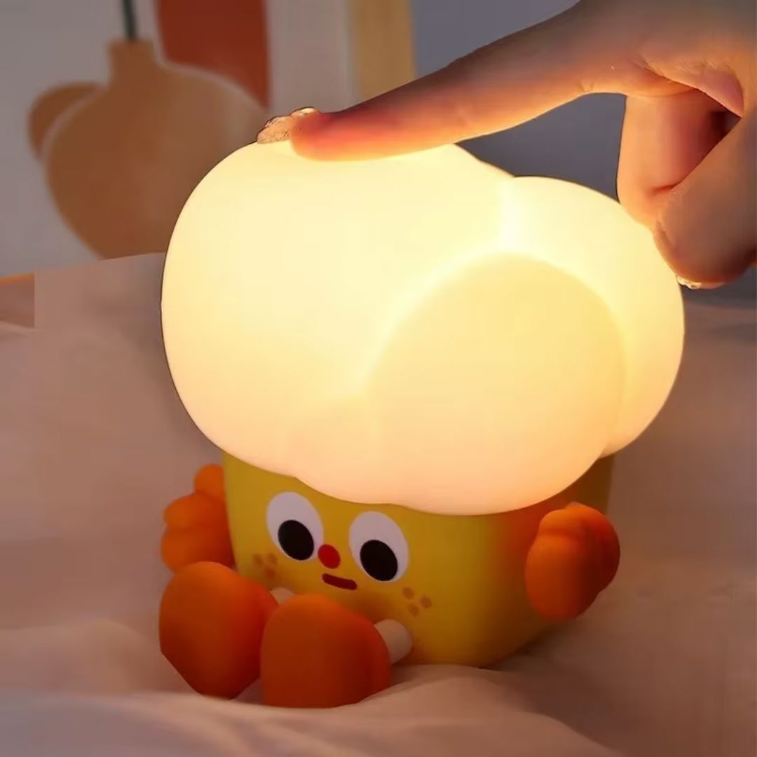 Luminária Touch em Silicone Popcorn Conceito Kids 