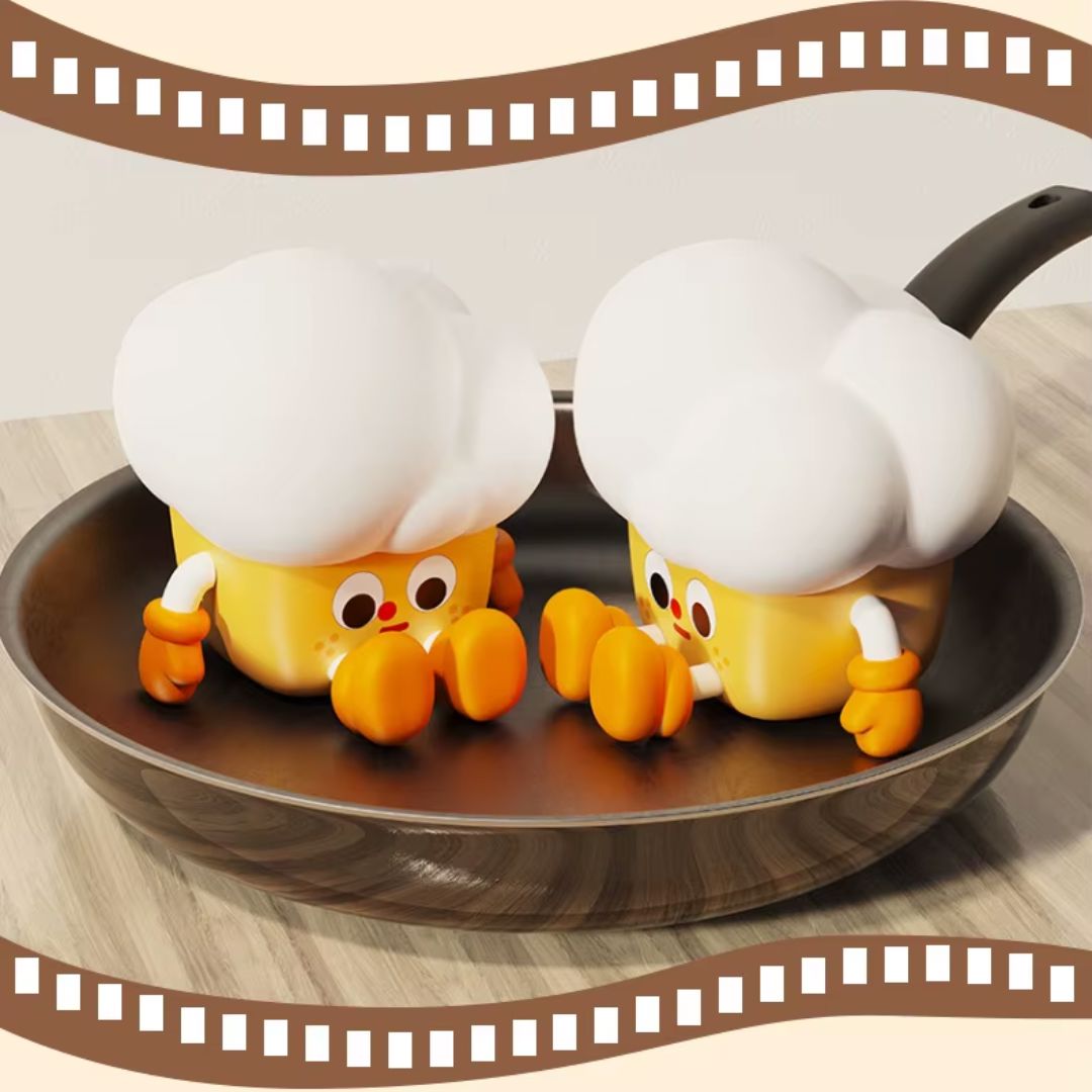 Luminária Touch em Silicone Popcorn Conceito Kids 